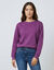Sweat molleton uni (raisin)