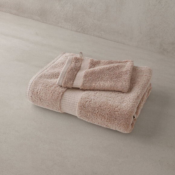 Collection serviettes de bain unies - gamme premium 640g/m&sup2; (noisette)