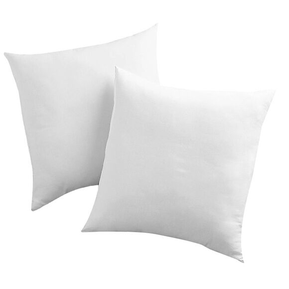 Coussin de garnissage &agrave; recouvrir, carr&eacute; ou rectangulaire - lot de 2 (blanc)