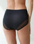 Slip met hoge taille in microvezel - Set van 2 (zwart)