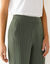 Pantalon 7/8ème coupe cigarette, imprimé rayé (kaki)