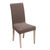 Housse chaise unie extensible - housse intégrale ou assise seule (taupe)