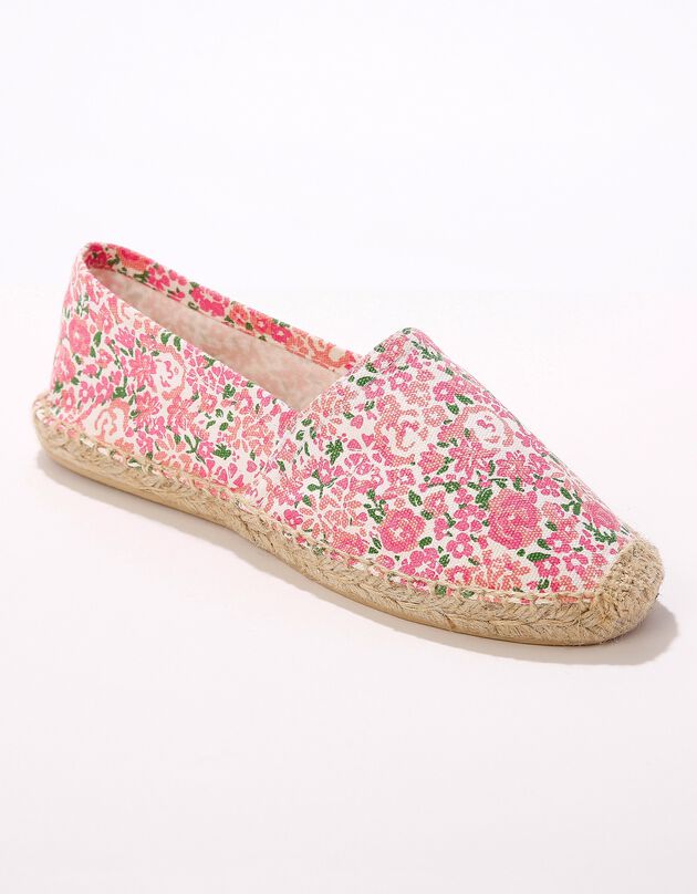 Bedrukte espadrilles - roze, roze Bedrukte espadrilles - roze, roze, hi-res