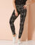 Bedrukte legging, elastische taille (zwart / beige)