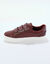 Sneakers met scratchsluiting en kroko-effect - zwart (bordeaux)