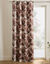 Verduisterend gordijn met plantenprint (terracotta)