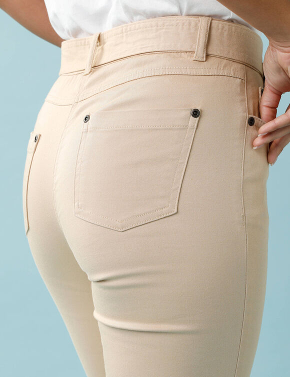 Pantalon droit, Sp&eacute;cial Petites (sable)