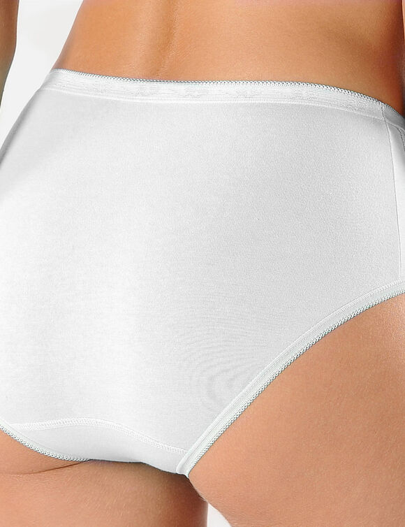 Culotte maxi dentelle - lot de 3 (blanc)