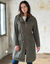 Lichte, waterafstotende parka met ritssluiting (kaki)