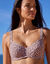 Minimiser-bikinitop bedrukt met Tahona &ndash; met beugels (beige / chocolade)
