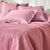 Couvre-lit matelass&eacute; microfibre motif g&eacute;om&eacute;trique (bois de rose)