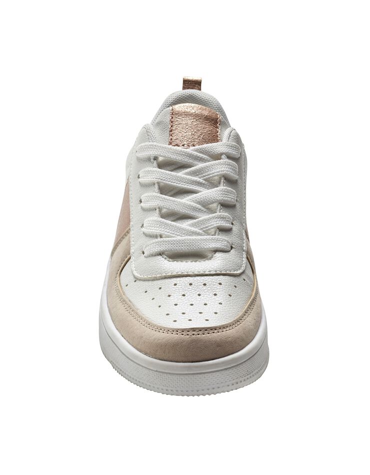 Baskets plateforme à lacets, blanc / beige Baskets plateforme à lacets, blanc / beige, hi-res image number 3