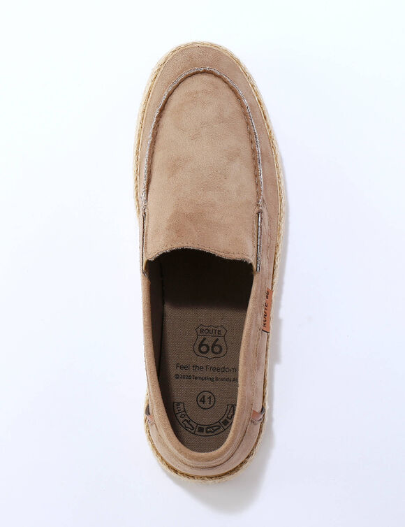 Mocassins d&eacute;contract&eacute;s (taupe)