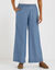 Ruime broek in lichte jeans, elastische taille (bleached)