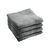Carr&eacute; &eacute;ponge absorbant - lot de 4 (gris)