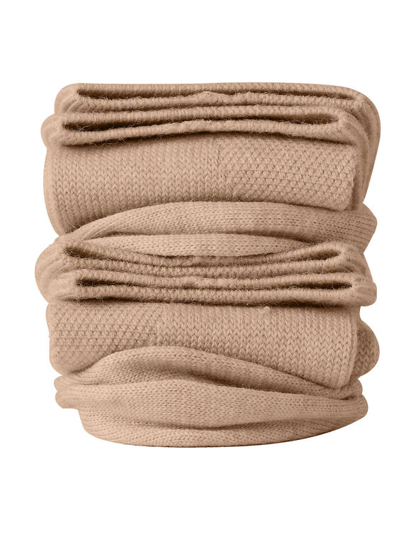 Knielange steunkousen in overwegend katoen - set van 2 paar (beige)