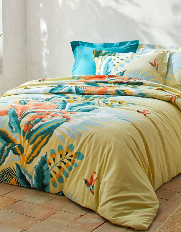 Linge de lit Solange - polycoton, vert Linge de lit Solange - polycoton, vert, hi-res