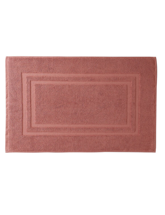 Tapis de bain &eacute;ponge double liteau (brique)