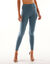 Legging met hoge taille, platte buik (pauwblauw)