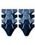 Slip ferm&eacute; taille basse - lot de 8 assortis (marine / bleu)