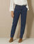 Stretchjeans in 'mom' model, hoge taille (stone)