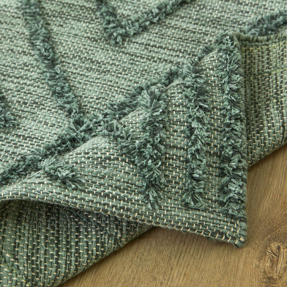 Fantasietapijtje in tuft (eucalyptus)