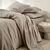 Linge de lit satin uni (gr&egrave;ge)