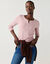 T-shirt col tunisien manches longues (rose parm&eacute;)