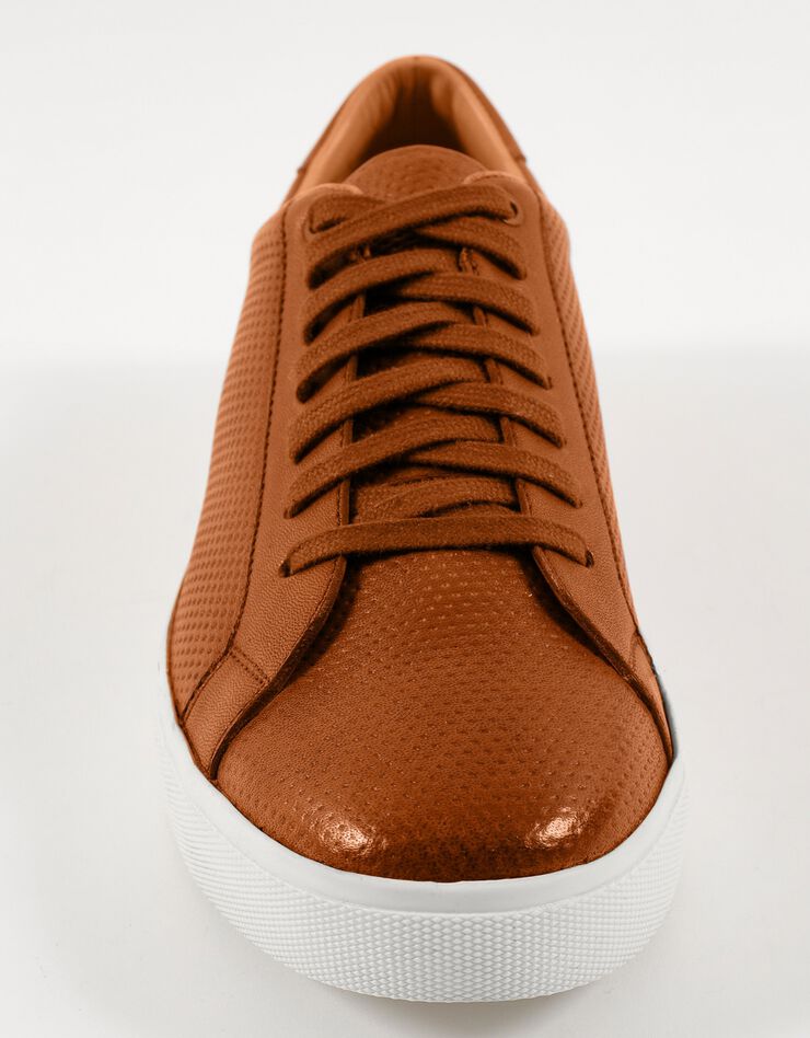 Tennis cuir lacées, cognac Tennis cuir lacées, cognac, hi-res image number 3