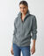 Gilet zippé en maille perlée (gris chiné)