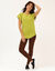 T-shirt met ronde hals en korte mouwen (anijsgroen)