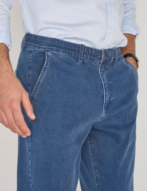 Jean urbain chic droit confort invisible - L30 (stone)