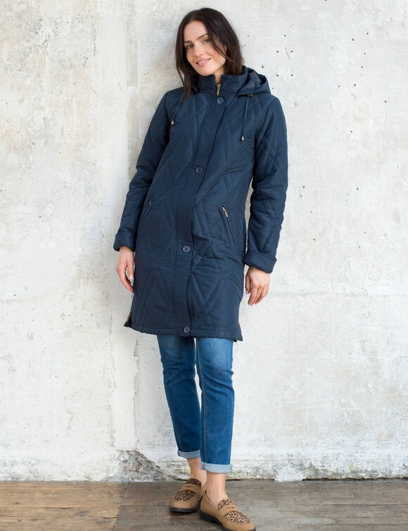 Parka matelass&eacute;e microfibre (marine)