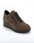 Comfortabele leren sneakers met sleehak, LWG gecertificeerd (taupe)