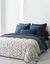 Microvezel-dekbed met Confettis-print, 200 g/m&sup2; (groenblauw)