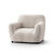 Housse bi-extensible microfibre gaufrée graphique pour fauteuil et canapé (beige)