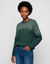 Pull loose en jacquard, toucher doux (vert fonc&eacute;)
