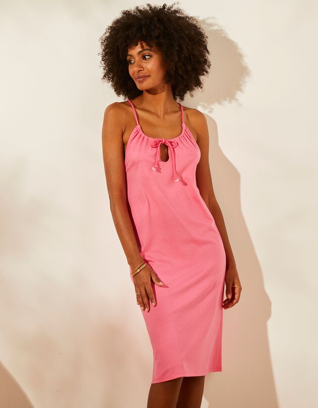 Jurk met bandjes (roze)