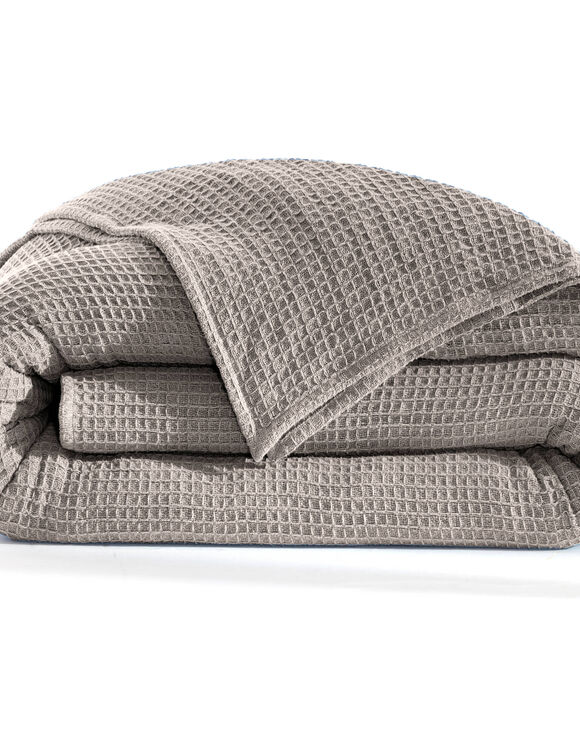 Couverture climatisante nid d'abeille 350 g/m&sup2; (gris perle)