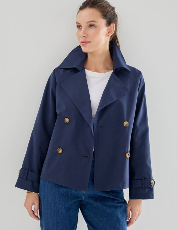 Trench court d&eacute;perlant (marine)