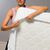 Anti-huisstofmijt absorberende bi-stretch fleece matrashoes (wit)