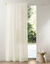 Panneau voile uni finition galon fronceur (ivoire)