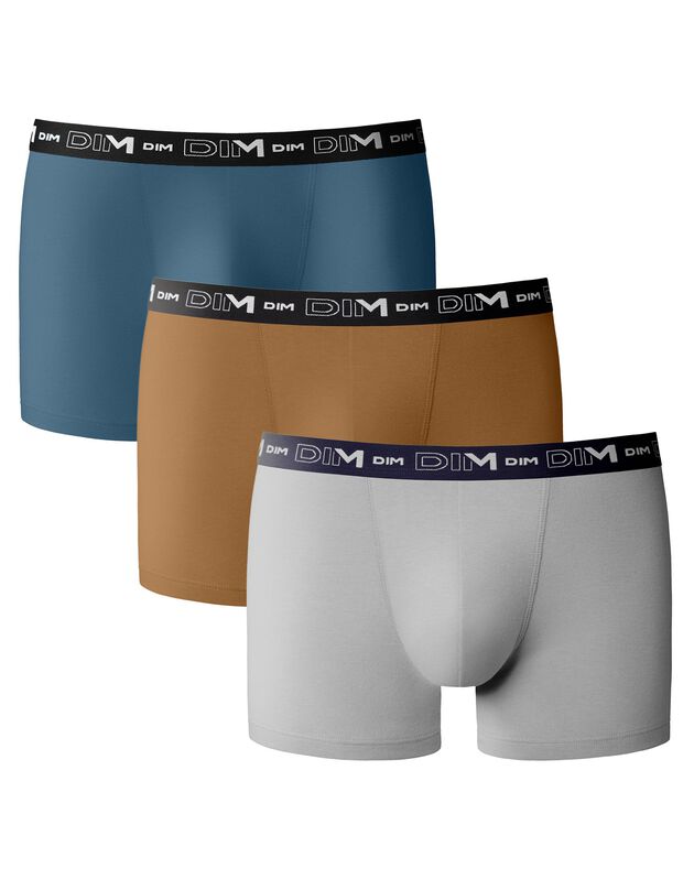 Boxer - lot de 3  (bleu + marron + gris)