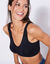 Soutien-gorge forme brassière spécial sport après opération du sein - sans armatures (noir)