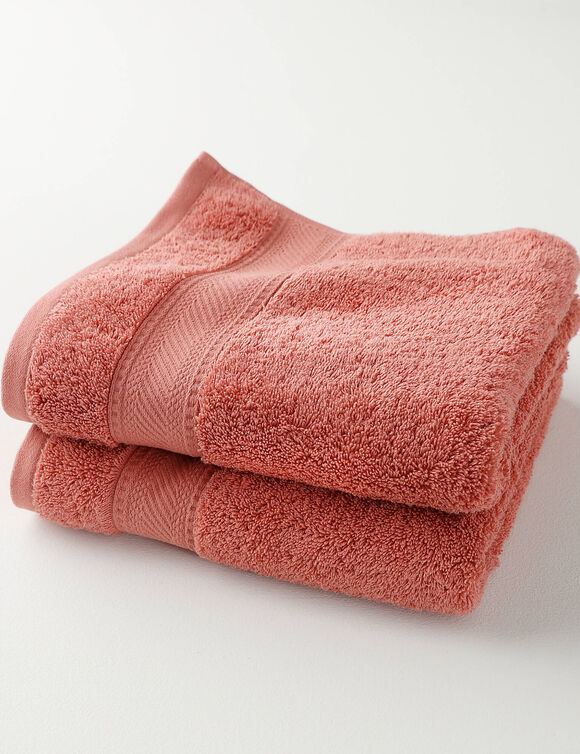 Collection serviettes de bain unies 540g/m2 confort luxe  (brique)