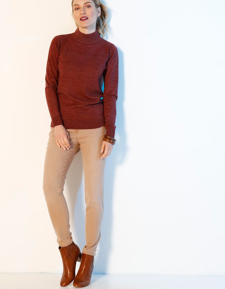 Gekleurde smalle jeans, 7/8-lengte, karamel Gekleurde smalle jeans, 7/8-lengte, karamel, hi-res image number 3
