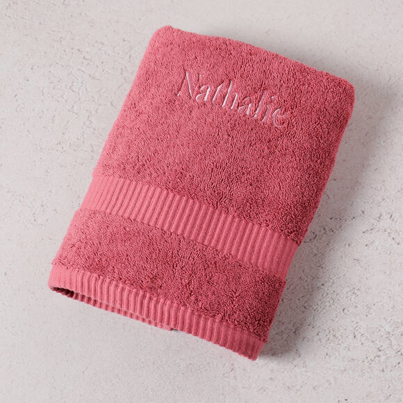 Collection serviettes de bain unies &agrave; personnaliser - gamme premium 640g/m&sup2; (grenat)