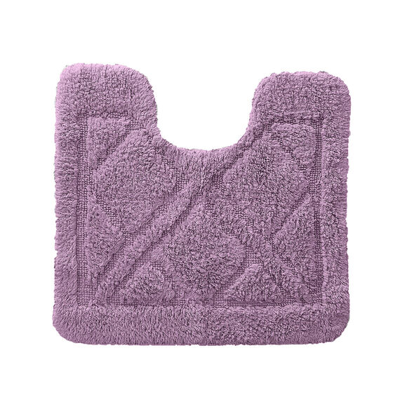 Tapis de bain losanges (parme)