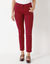 Rekbare 7/8-broek met nauwsluitend model (donkerrood)