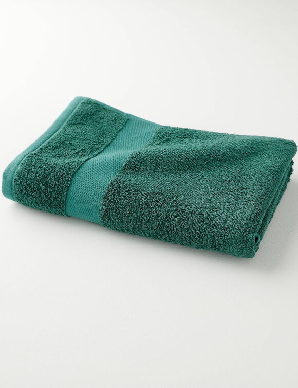 Collection serviettes de bain unies coton modal 500 g/m&sup2; (vert)